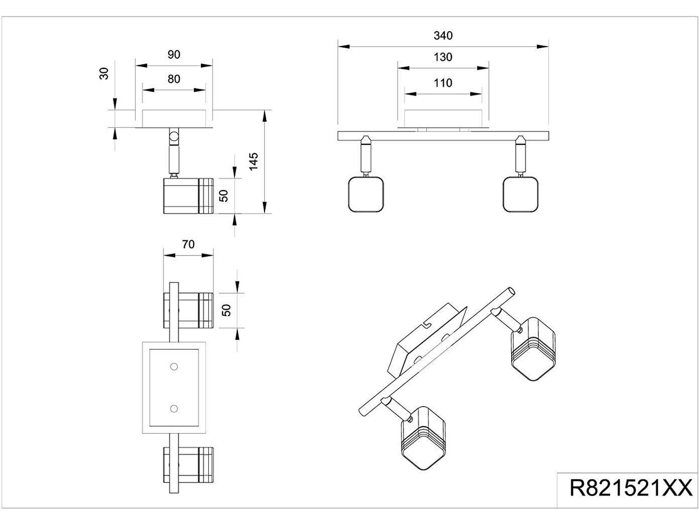 /& Deckenstrahler Designklassiker LED Wand Flurbeleuchtung Treppenhausleuchten