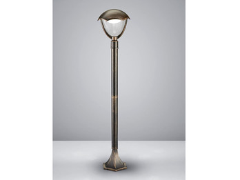 Trio Leuchten LED Au/ßenleuchte Gracht 421960128 1x 6 Watt Druckguss Aluminium rostfarbig antik