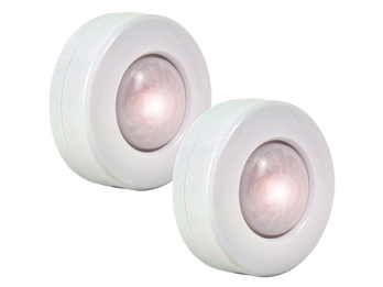 2er-SET LED Nachtlichter mit Bewegungsmelder, Orientierungslicht Schranklicht