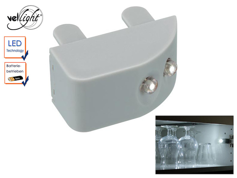 batteriebetrieben Schrankleuchten mit Magnetschalter 4er-Set LED