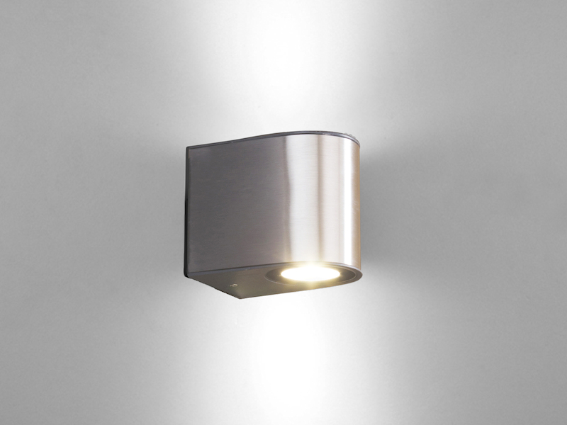 Hochwertige eckige LED Außenwandleuchten ALU Anthrazit Up and Down Lampen B.30cm