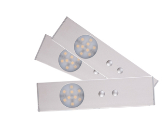 SET: 3 LED Unterbauleuchten mit Bewegungssensor, ideal für Schränke u.ä.