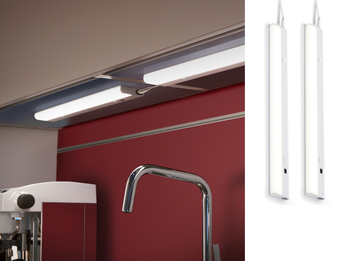 2er Set LED Unterbauleuchten Küchenschrank mit Bewegungssensor, Länge je 52,8 cm
