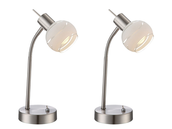 2er Set LED Wandleuchte Wandstrahler ELLIOTT Wandlampe Leselampe schwenkbar