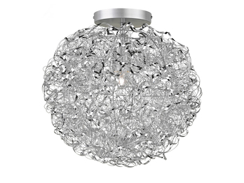 Deckenleuchte mit Lampenschirm weiße Blätter in Feder Optik / meine