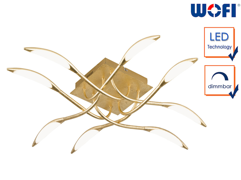 LED Deckenleuchte Hampton Wofi-Leuchten / meine-wunschleuchte.de