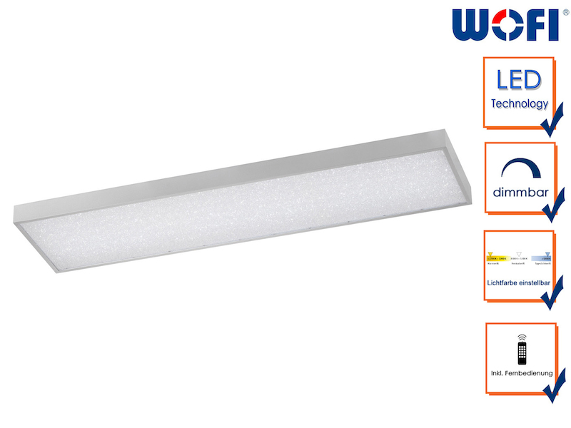 LED Deckenleuchte Glam Wofi Leuchten / meine-wunschleuchte.de