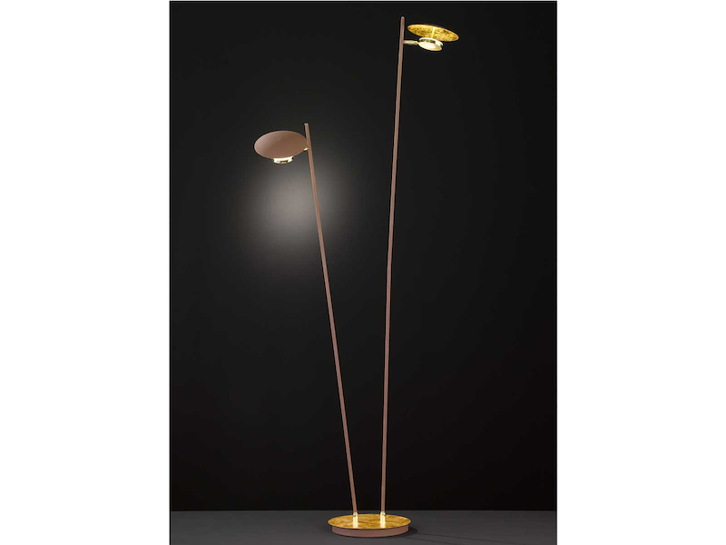 Moderne LED Standlampe 3 Spots schwenkbar mit Dimmer Leselampen Wohnraumleuchte