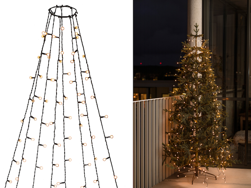Konstsmide LED Baummantel 400 bernsteinfarbene Dioden