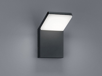 Moderne LED Außenwandleuchte PEARL Downlight aus stabilem ALU in Anthrazit IP54