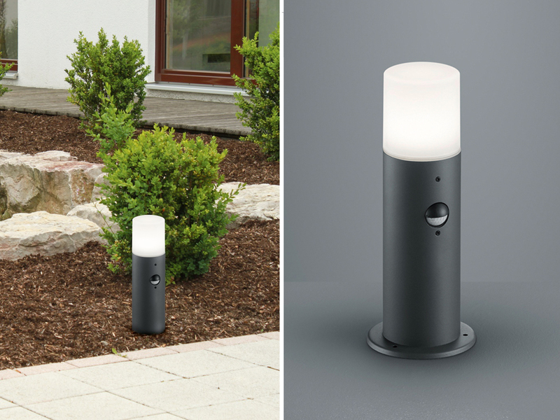 Trio Led Aussenleuchte Mit Bewegungssensor Anthrazit Meine Wunschleuchte De