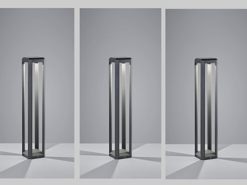 3er SET LED Wegeleuchte eckige Standlampe für außen / meine