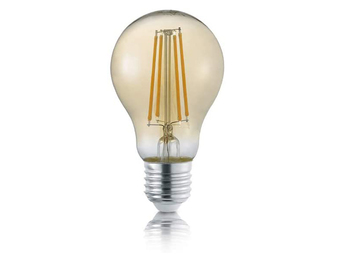 E27 Filament LED, 8 Watt, 700 Lumen, warmweiß, Ø6cm, 3 Stufen Dimmer