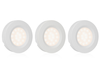 Runder LED Spot / Unterbauleuchte im 3er Set mit Bewegungssensor & Dimmer