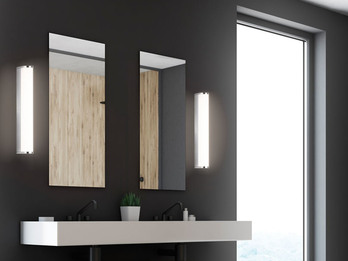 2er SET moderne Spiegelleuchten Wandleuchten 30cm Badbeleuchtung fürs Badezimmer
