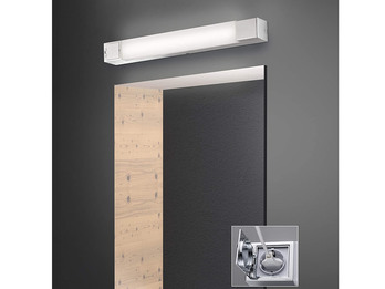 Badlampe 60cm mit Steckdose als Spiegelleuchte für über Badezimmer Spiegel