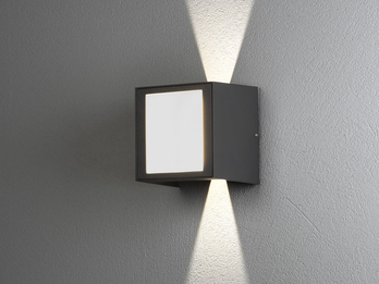 Moderne ALU LED Wandleuchte für außen, Höhe 14,5cm IP54 / meine