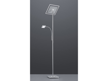 LED Deckenfluter WICKET Silber, dimmbar, ON-OFF Touch - 182cm hoch