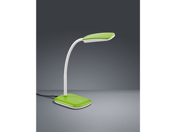 LED Schreibtischleuchte BOA in Grün mit Flex Gelenk & 4-fach Touch Dimmer, 36cm