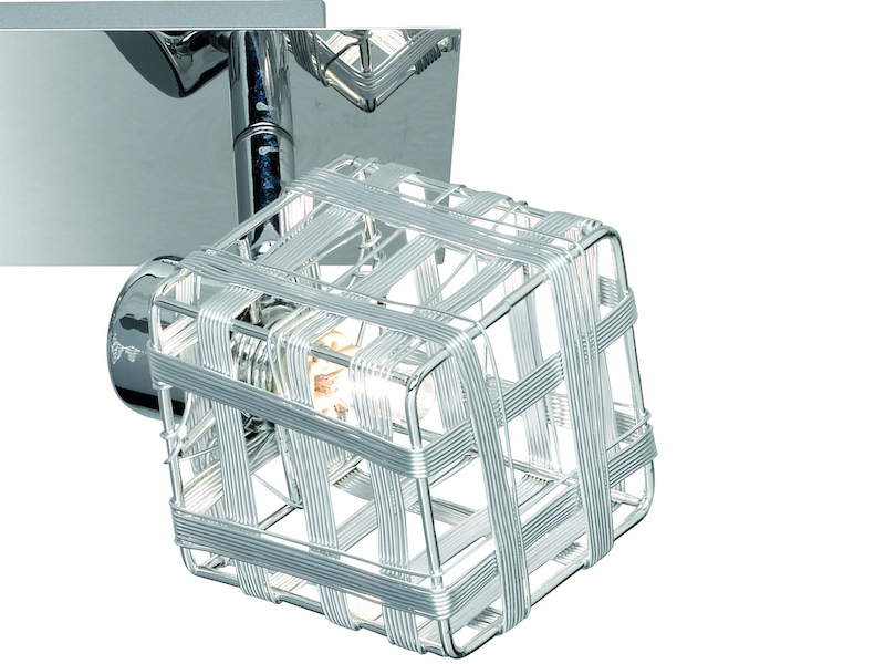 Deckenspot Jail Alu Drahtgeflecht In Chrom Spots Schwenkbar Meine Wunschleuchte De