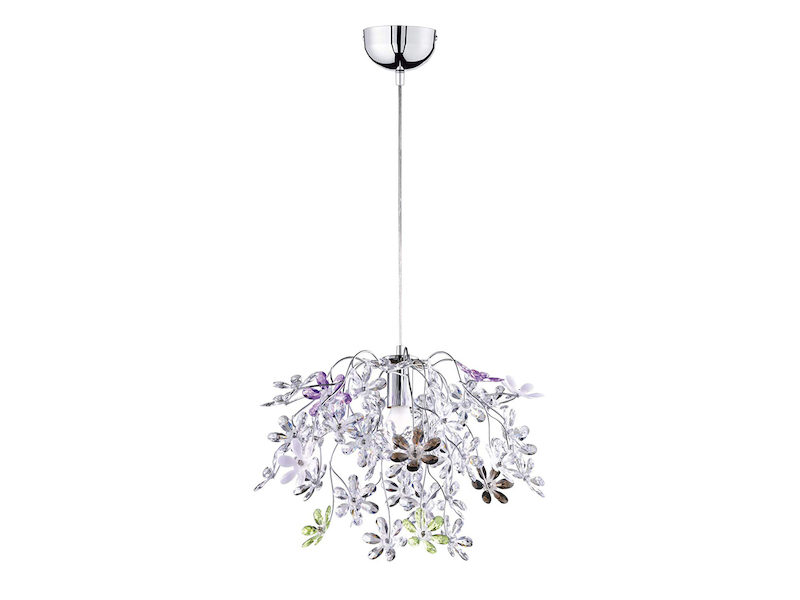 LED Leuchtenserie FLOWER Lampenschirm bunte Blüten / meine-wunschleuchte.de