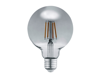 E27 Filament LED - 6 Watt, 250 Lumen, 3000K warmweiß, Ø9,5cm - nicht dimmbar