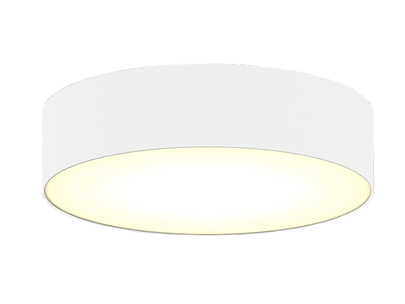 Trango Deckenleuchte Mit Sternenhimmel-Effekt – Stoffschirm 50 Cm, Weiß, 3x E27, Inkl. Montagezubehör