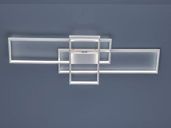 Große LED Deckenleuchte TUCSON mit Switch Dimmer  104 x 42cm in Weiß matt