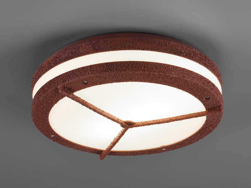 Vielfältige Außenleuchte für Wand & Decke in Rostoptik / meine