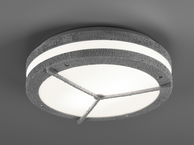 Vielfältige LED Außenleuchte für Wand & Decke in Betonoptik / meine