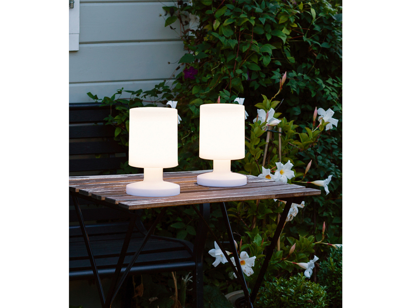 2er SET Wiederaufladbare LED Garten Tischleuchte Dekoleuchte / meine