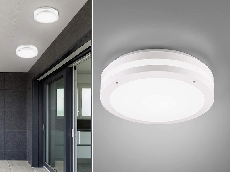 LED Außendeckenleuchten in Weiß matt / meine-wunschleuchte.de