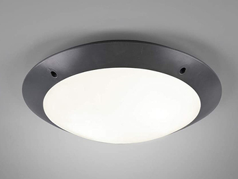 Runde Außendeckenleuchte Wandlampe CAMARO in Anthrazit - 33 cm