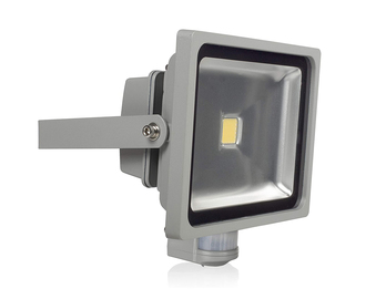 SMD-LED Fluter 30W, 8/120 Bewegungsmelder, kaltweiß, 1800 Lm, grau, IP65