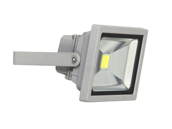 SMD-LED Fluter 20W aus Aluminium, 1200lm kaltweiß, IP65, alugrau
