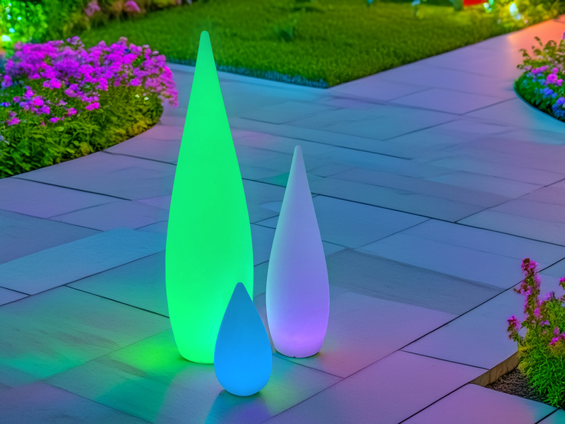 LED Akku Außenleuchte Kegel / meinewunschleuchte.de