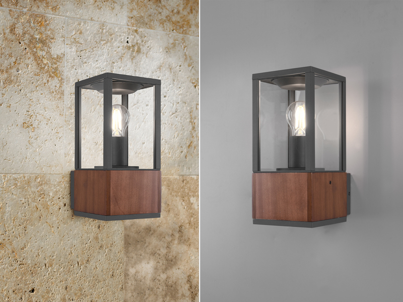 LED Außenwandleuchte Laterne eckig / meine-wunschleuchte.de
