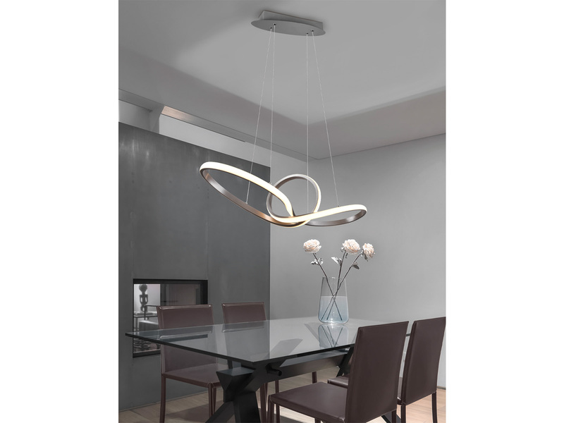 LED Pendelleuchte geschwungen / meine-wunschleuchte.de