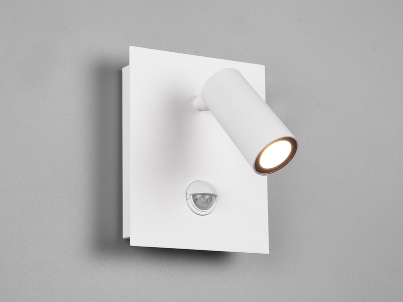 LED Außenwandleuchte mit Sensor Weiß matt / meine-wunschleuchte.de