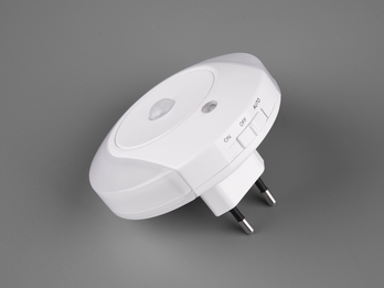LED Nachtlicht MARLIN Plug-in, Bewegungsmelder & Dämmerungssensor, Ø 9cm