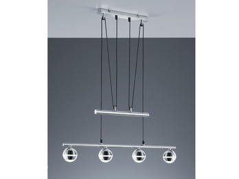 FLexarm Trio LED-Stehleuchte,1x4,2W SMD-LED Höhe 125cm chrom