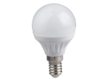 E14 LED - 5 Watt, 400 Lumen, 3000 Kelvin warmweiß, Ø4,5cm - nicht dimmbar