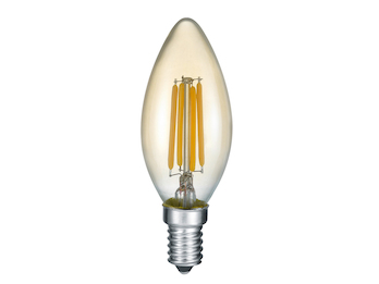 E14 Filament LED, 4 Watt, 400 Lumen warmweiß, Ø3,5cm, nicht dimmbar
