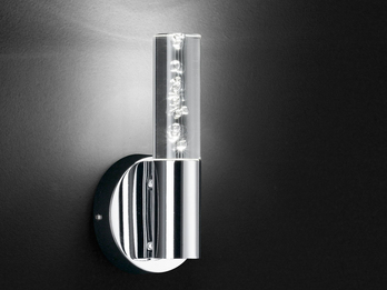 Dekorative LED Wandleuchte OASIS fürs Bad, Acrylglas mit aufsteigenden Bläschen