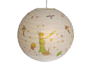 Papier Lampenschirm fürs Kinderzimmer mit "Der kleine Prinz" Motiv