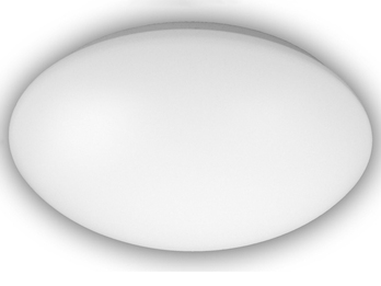 Deckenleuchte / Deckenschale rund, Kunststoff opalweiß, Ø 29 cm