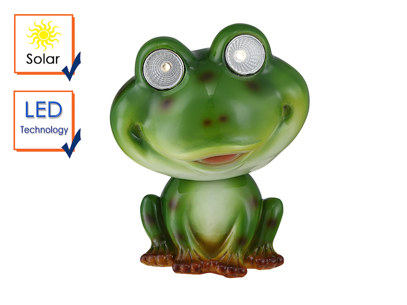 Kunstvolle Led Frosch Solarfigur Fur Den Garten Meine