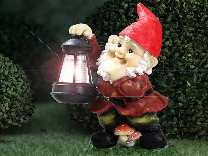 Kunstvolle Led Solarfigur Deko Zwerg Fur Den Garten Meine