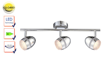 Spots schwenkbar Chrom Holz dunkel Deckenstrahler Design Globo Strahler LORD