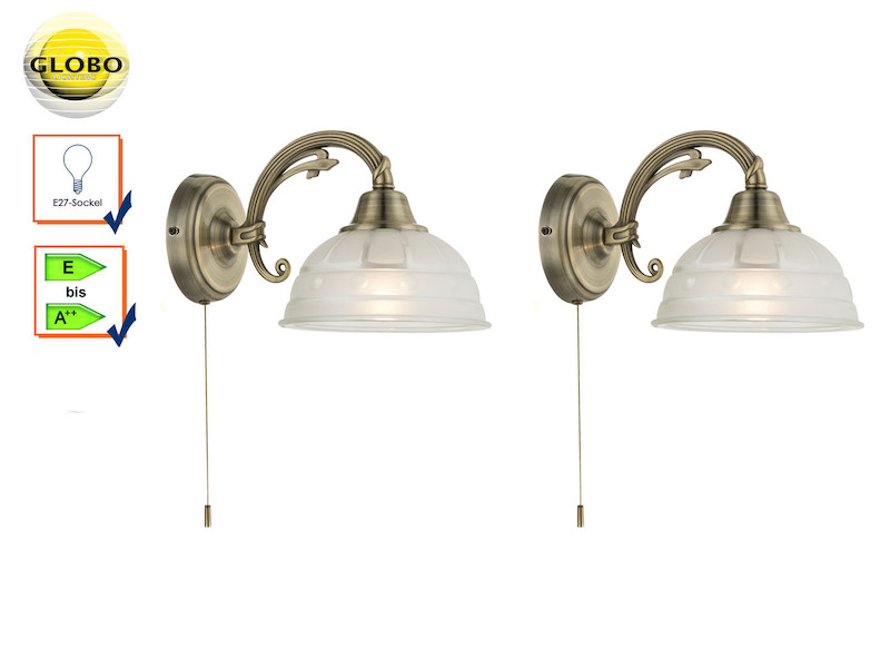 2er Set Wandleuchte Horus Globo Lighting Meine Wunschleuchte De